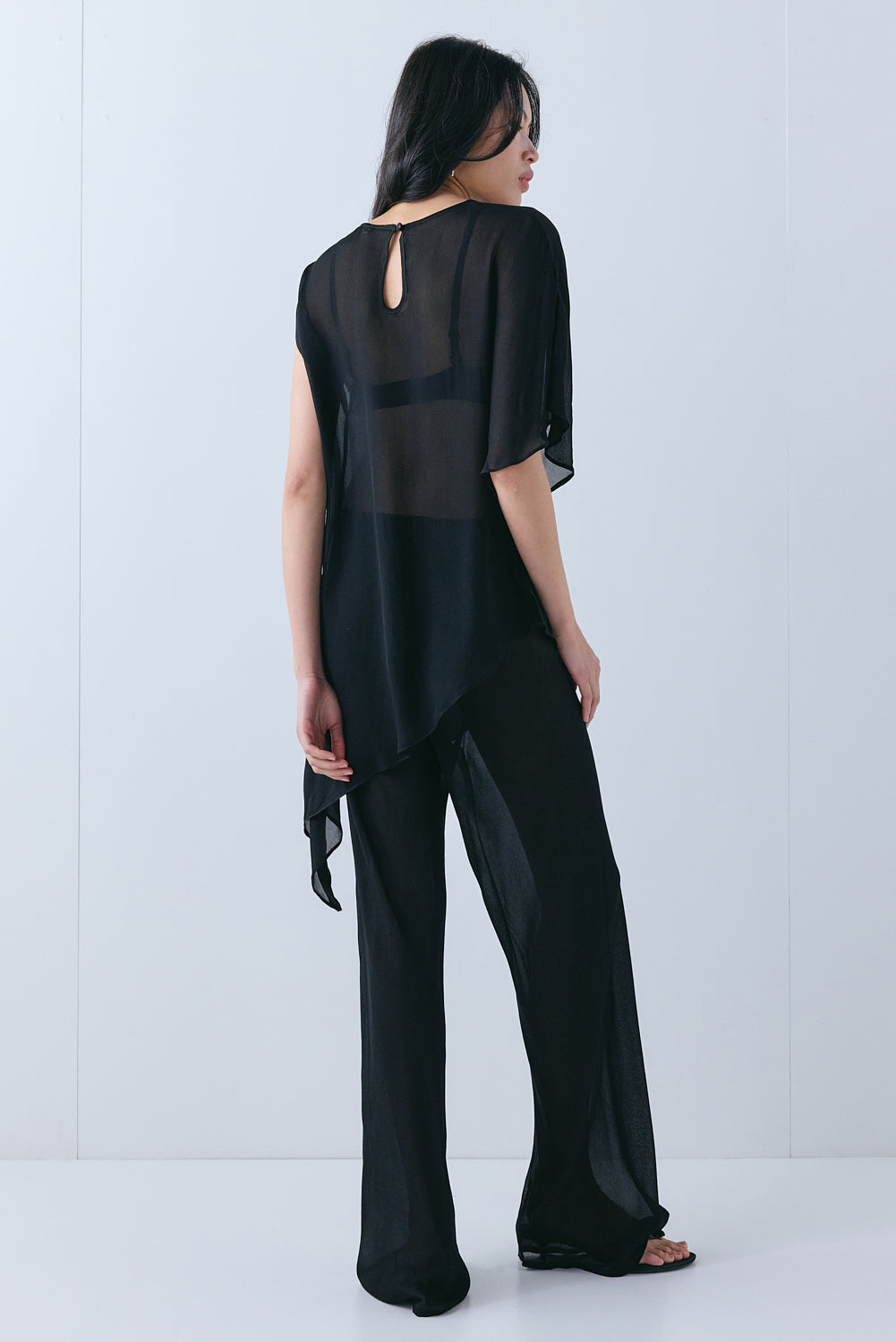 Gina Sheer Top Black 