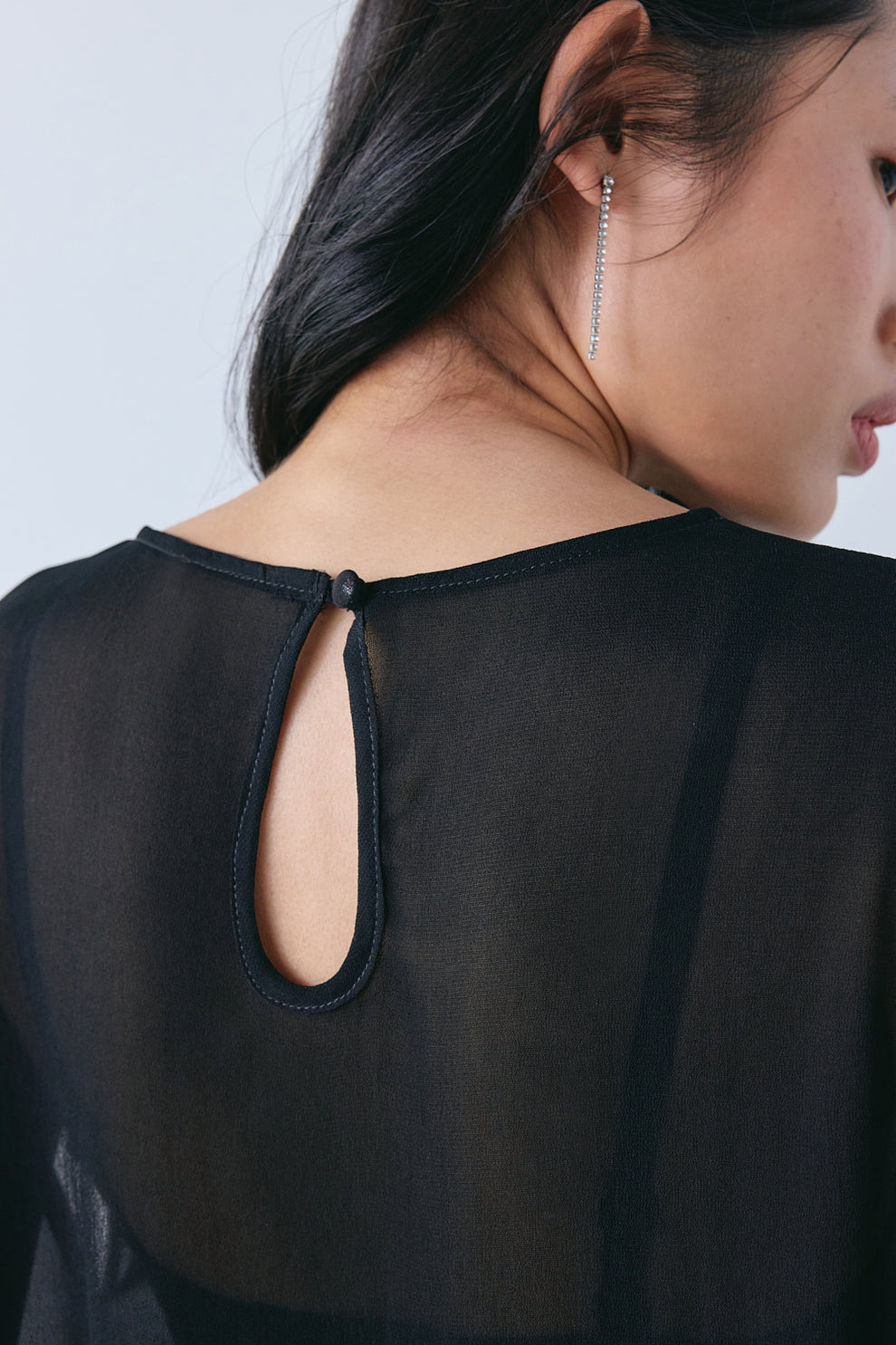 Gina Sheer Top Black 
