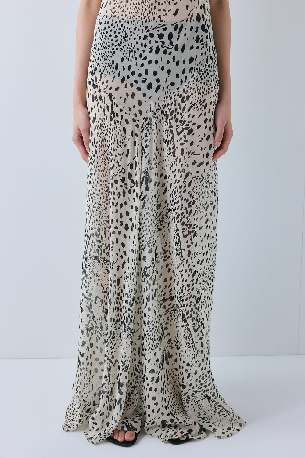 Harlow Sheer Maxi Dress Leopard