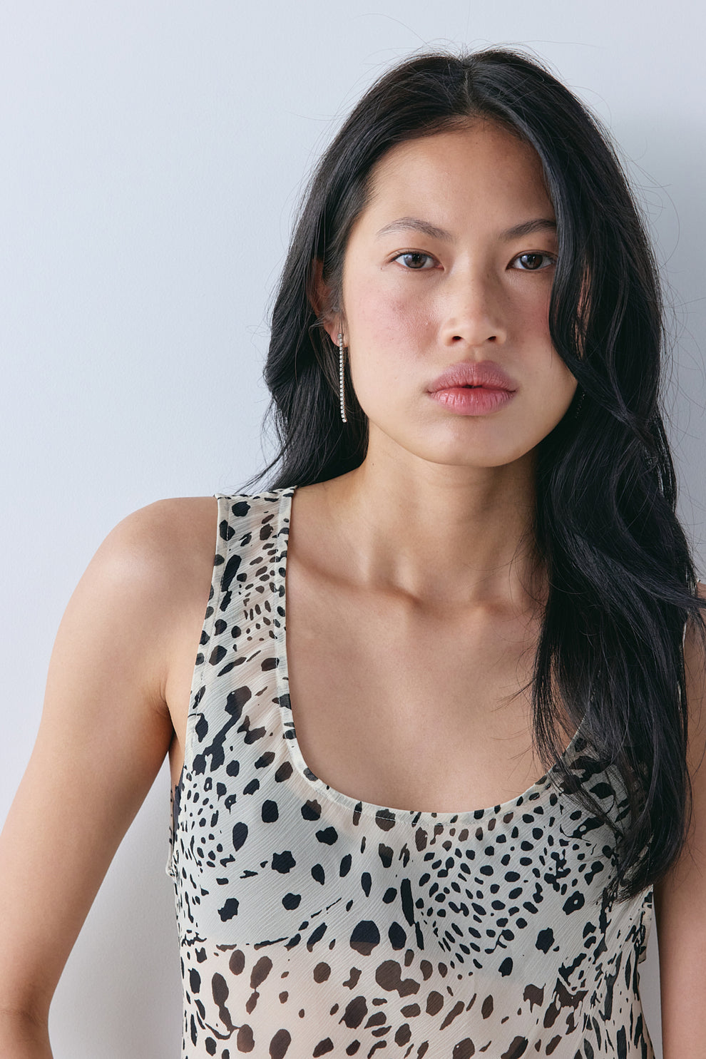 Harlow Sheer Maxi Dress Leopard