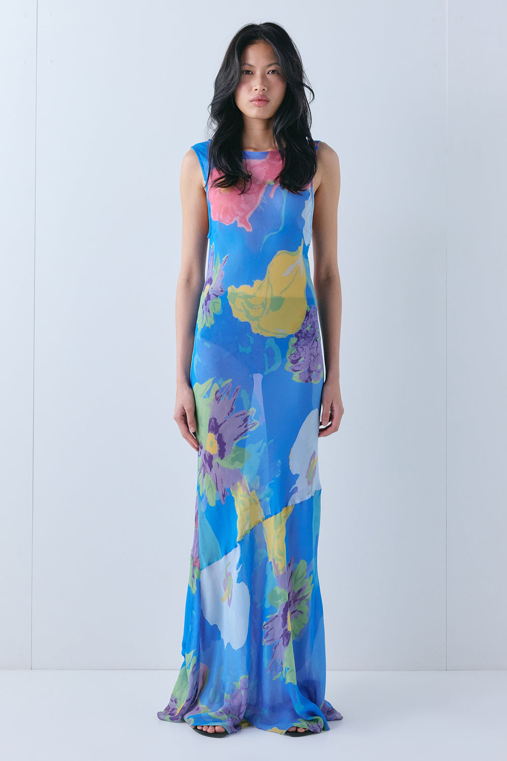 Cecelia Sheer Maxi Dress Paloma - size:Ploy:AU 6 / US 2