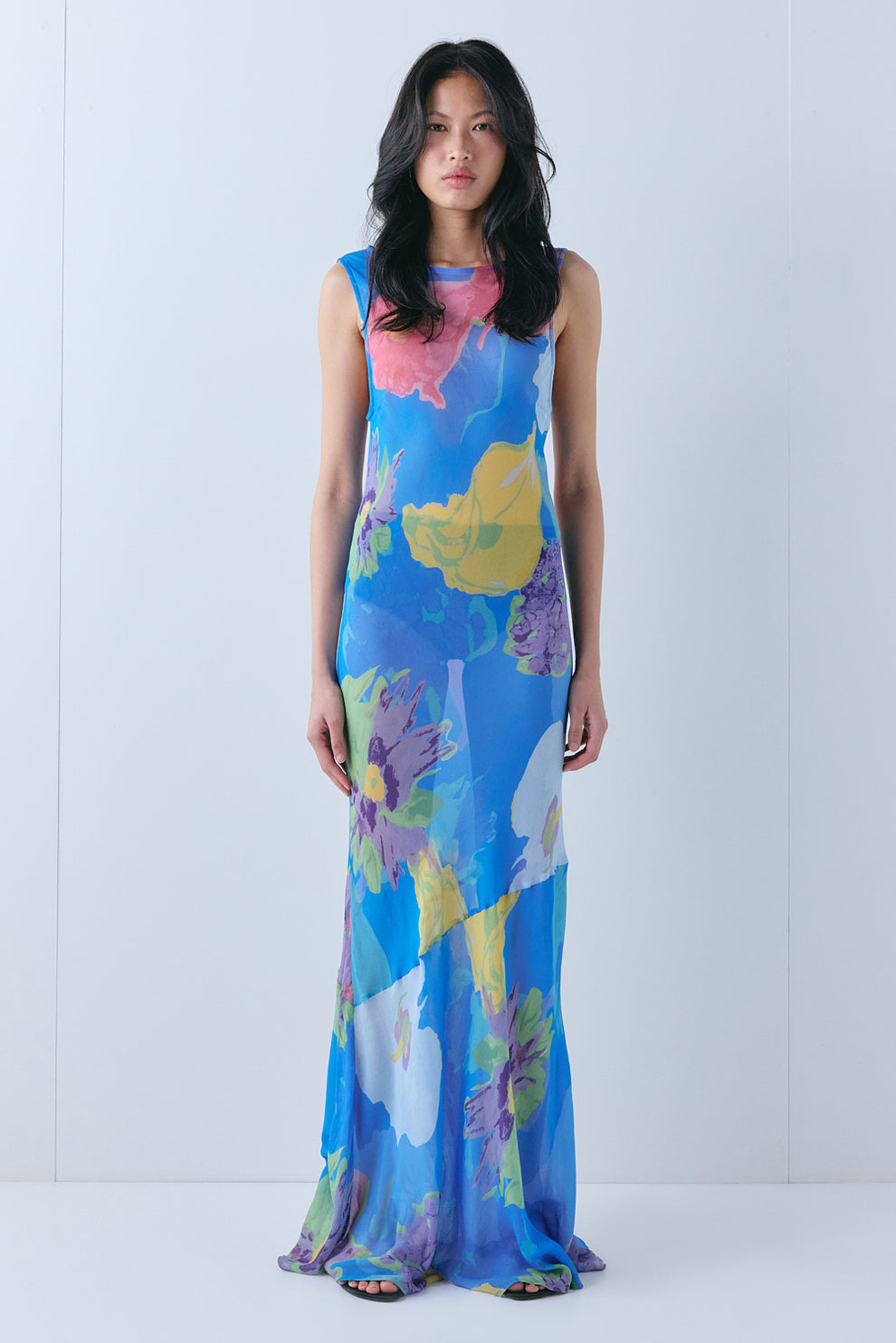 Cecelia Sheer Maxi Dress Paloma - size:Ploy:AU 6 / US 2
