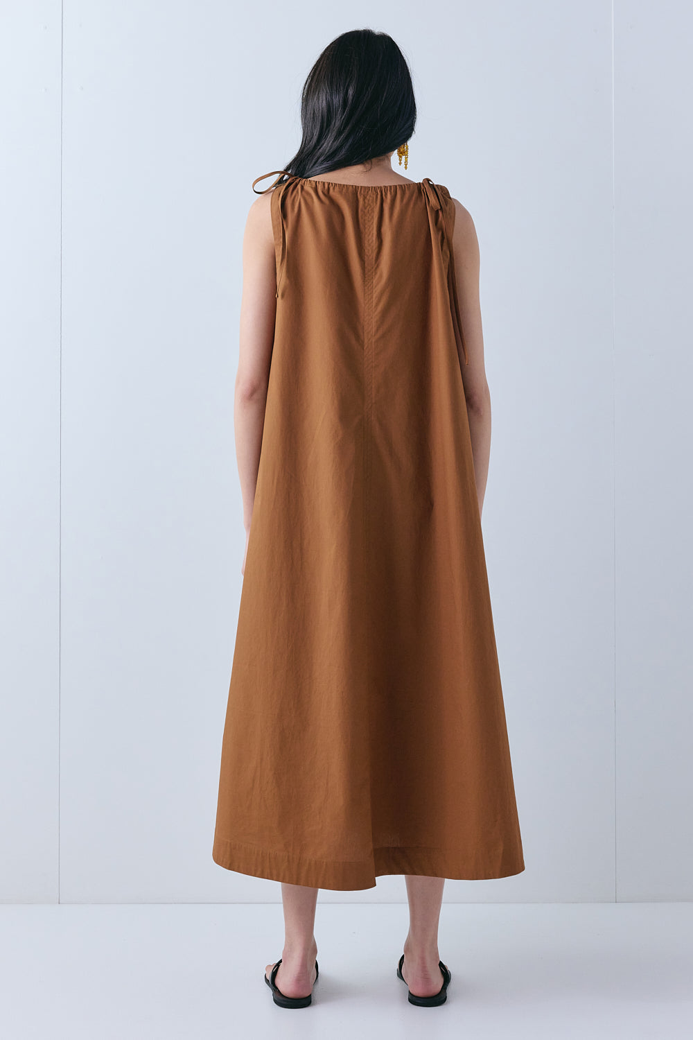 Carmen Midi Dress Brown