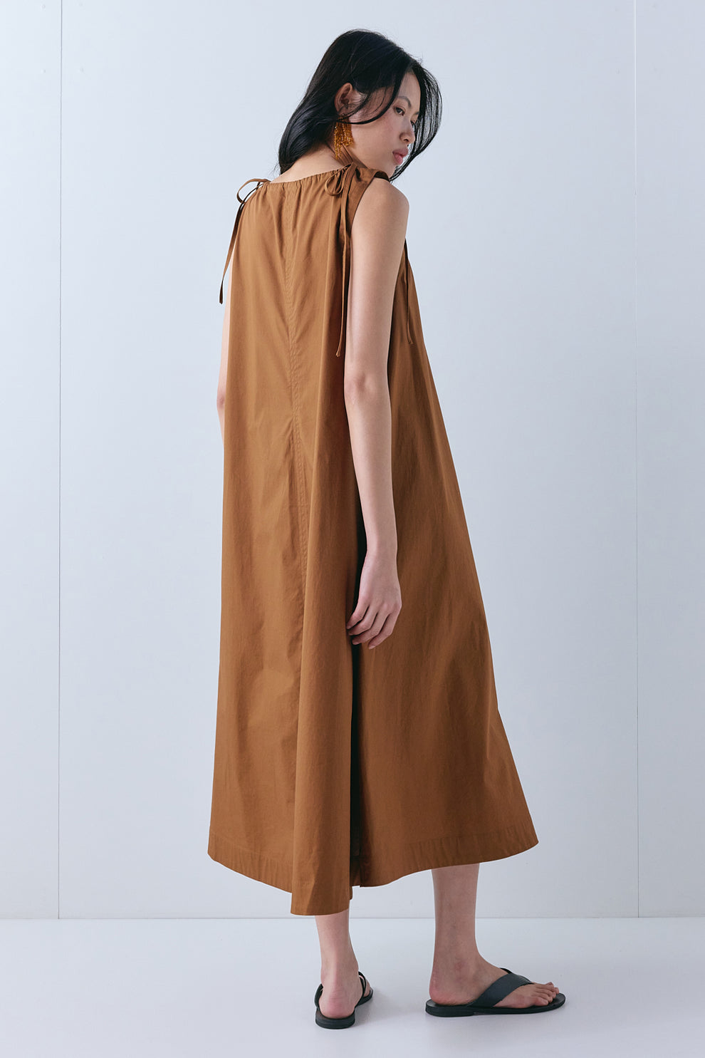 Carmen Midi Dress Brown