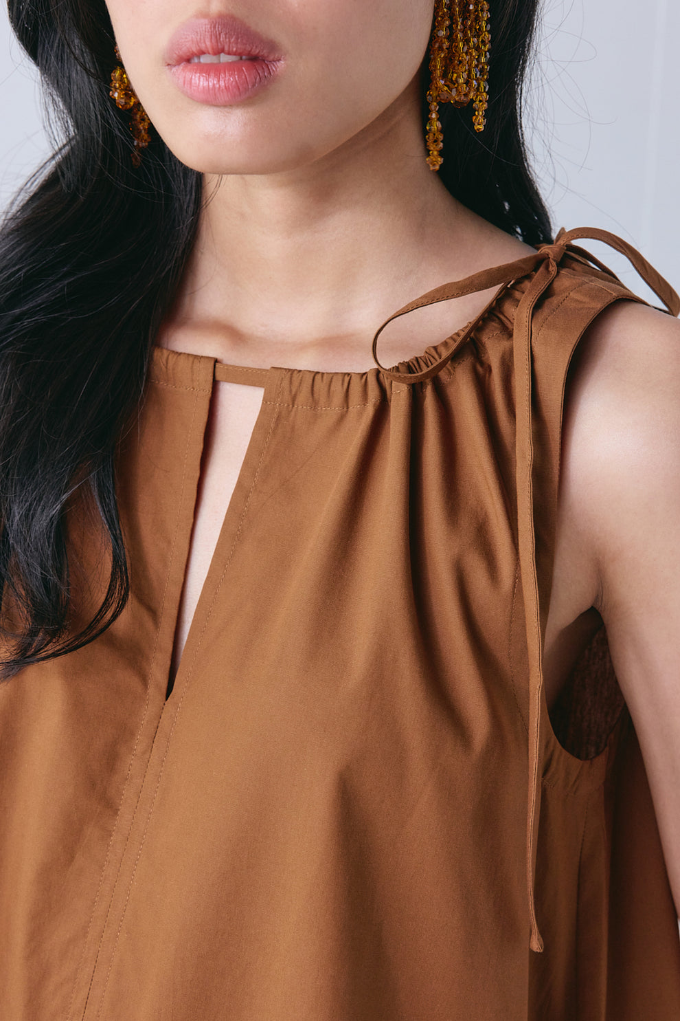 Carmen Midi Dress Brown