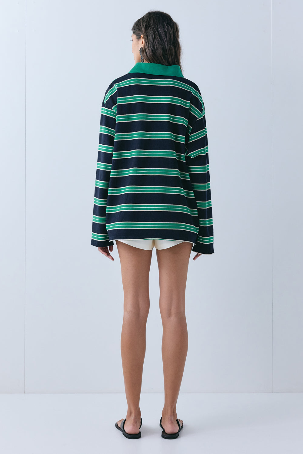 Kinsley Polo Green Stripe