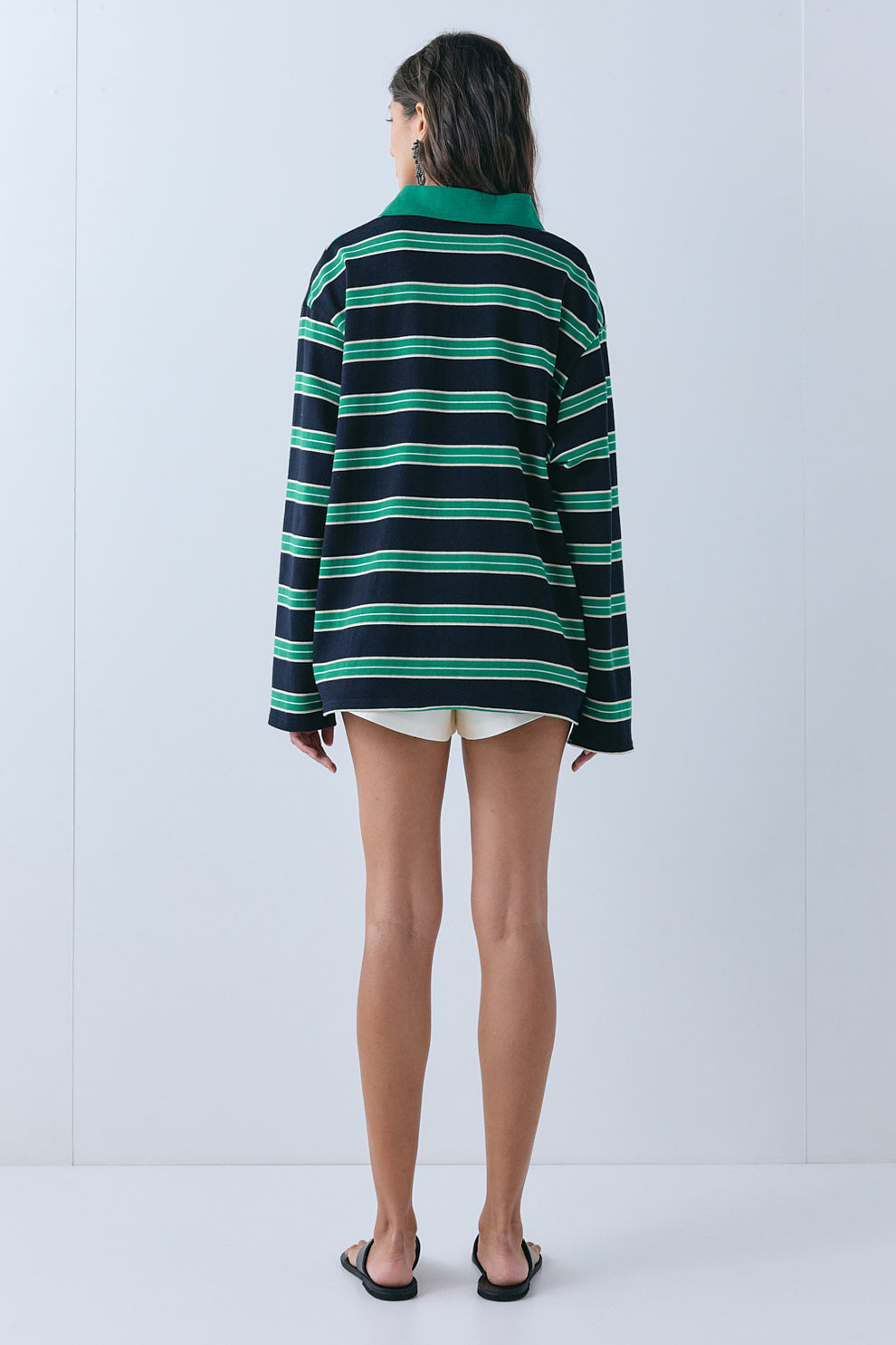 Kinsley Polo Green Stripe