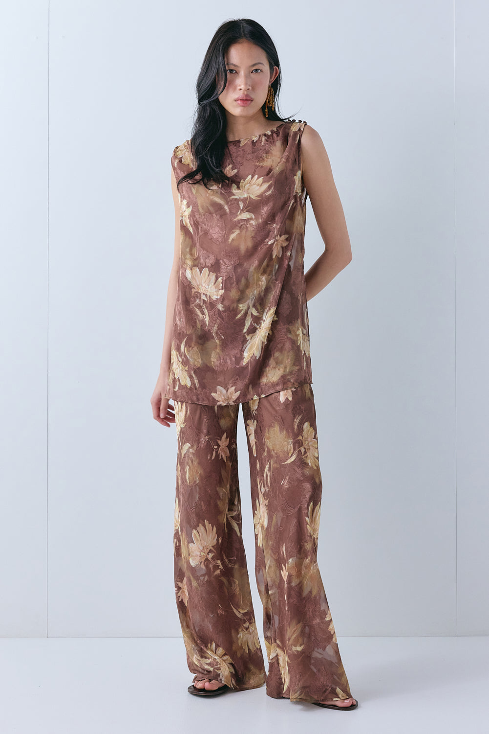 Val Sheer Pants Aster - size:Ploy:AU 6 / US 2