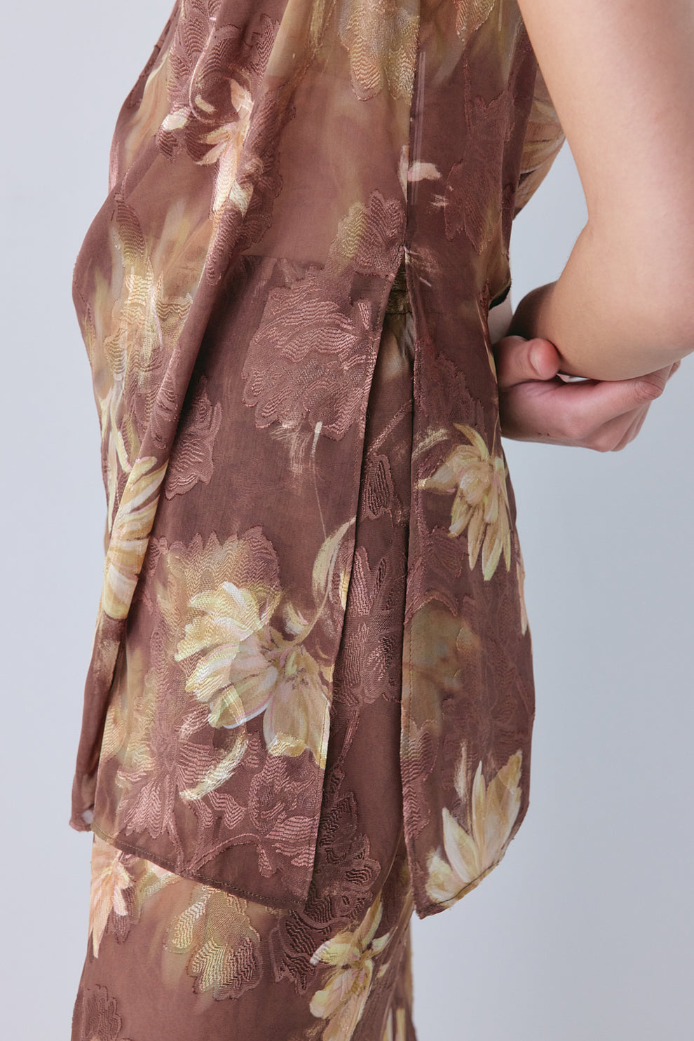 Vivien Sheer Tunic Top Aster 