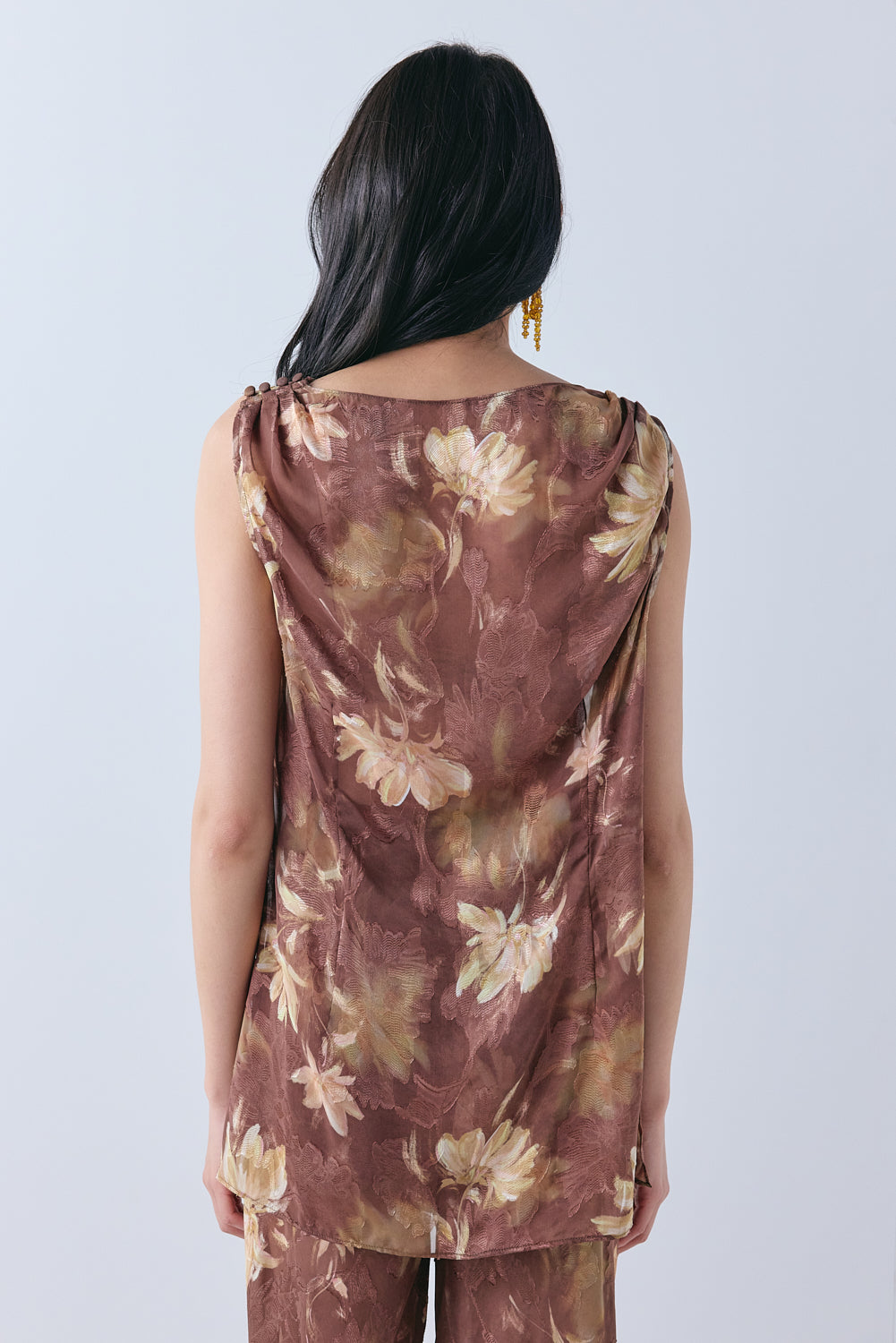 Vivien Sheer Tunic Top Aster 