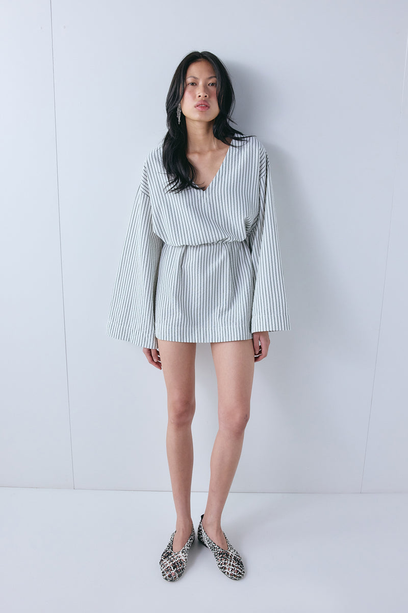 Holly Mini Dress Stripe - size:Ploy:AU 6 / US 2