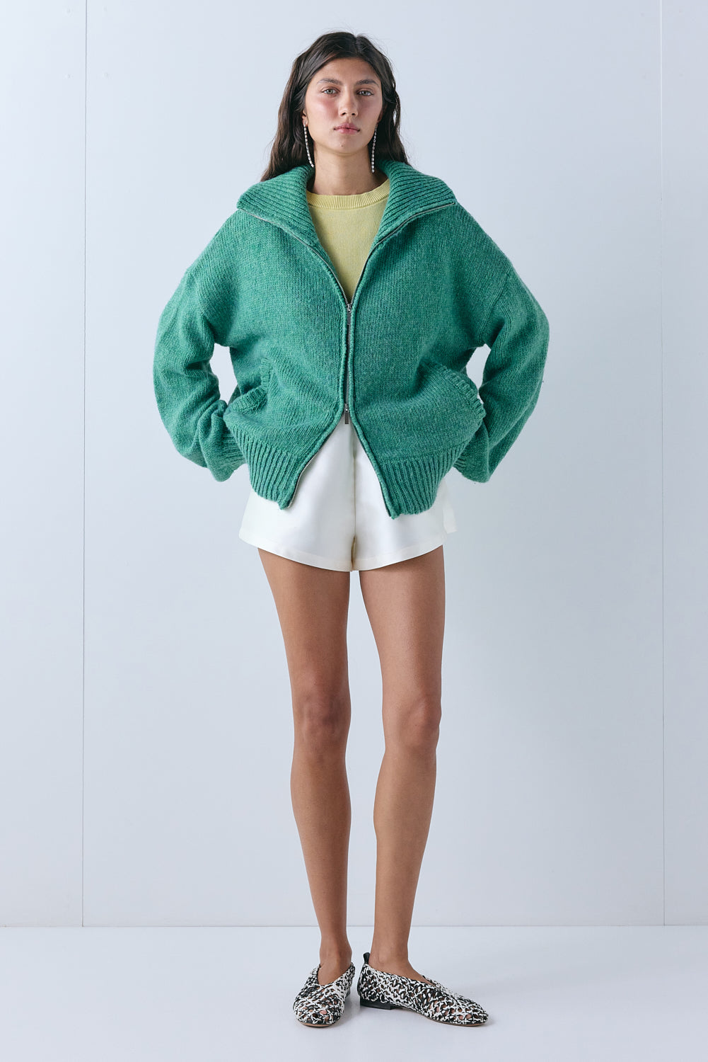 Saige Knit Jumper Forest 