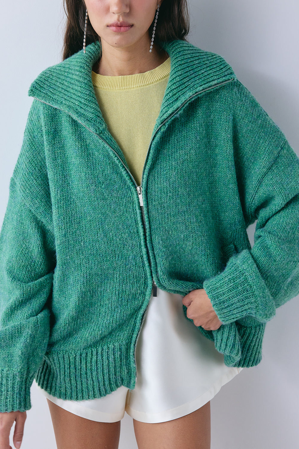 Saige Knit Jumper Forest 