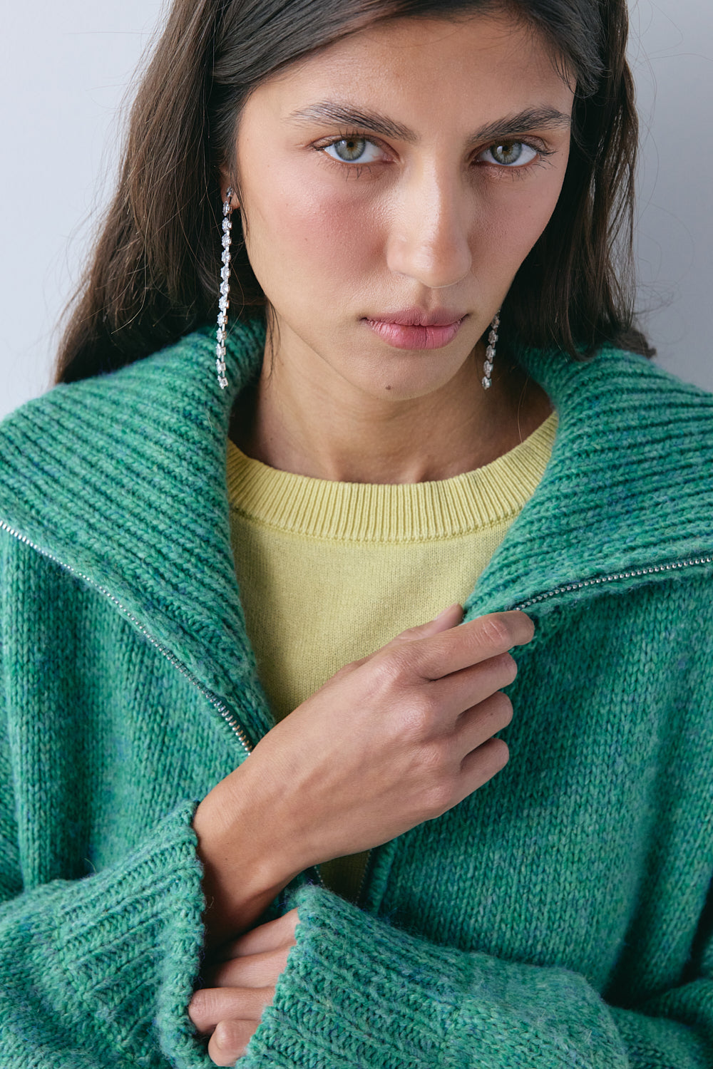 Saige Knit Jumper Forest 