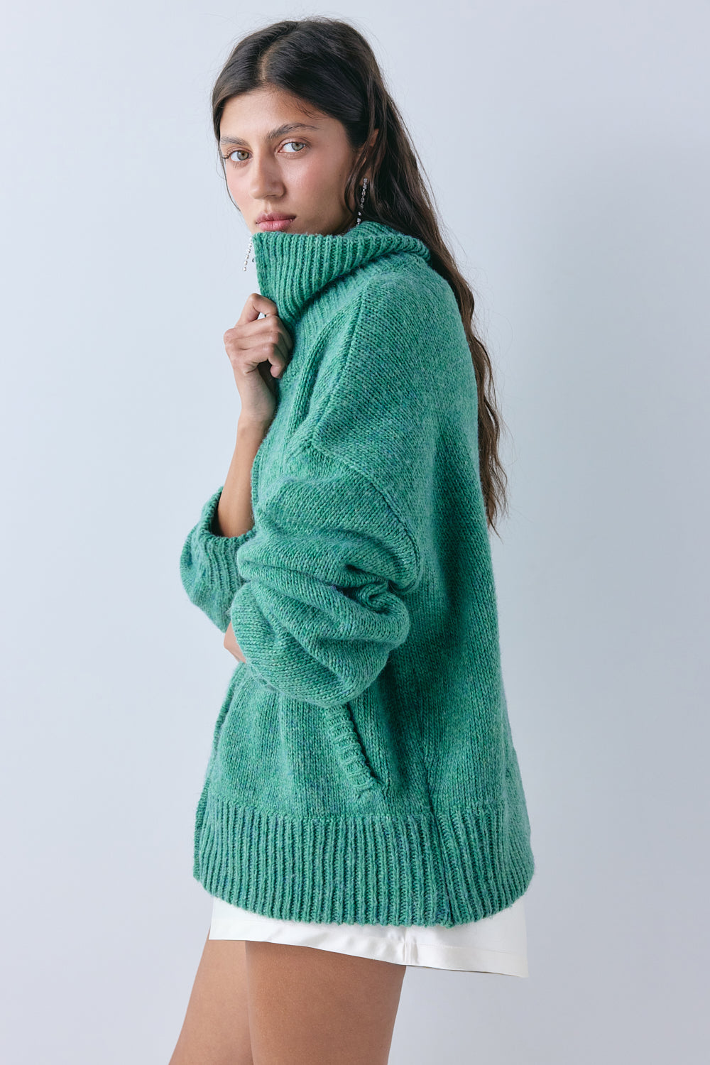 Saige Knit Jumper Forest 