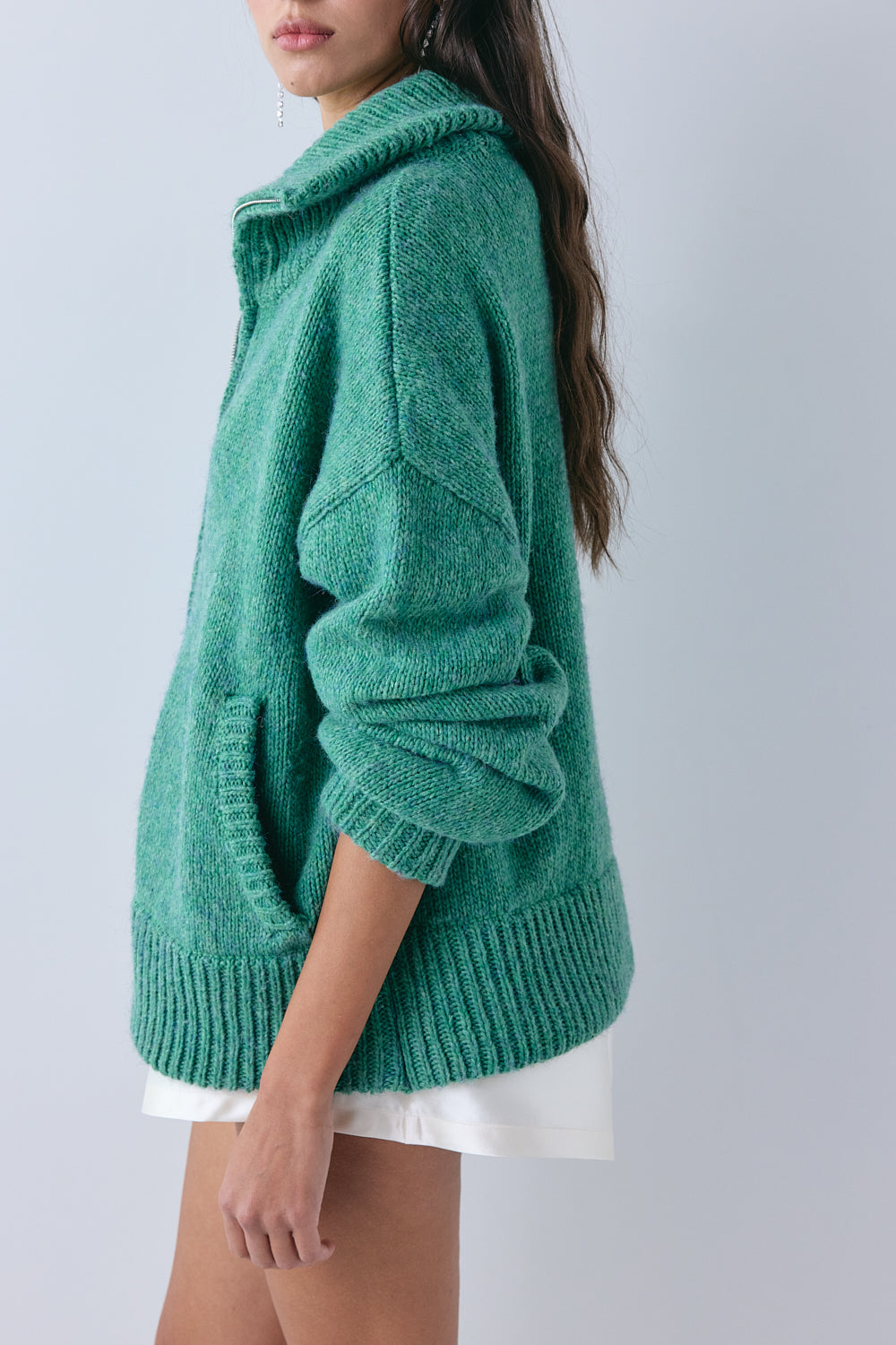 Saige Knit Jumper Forest 