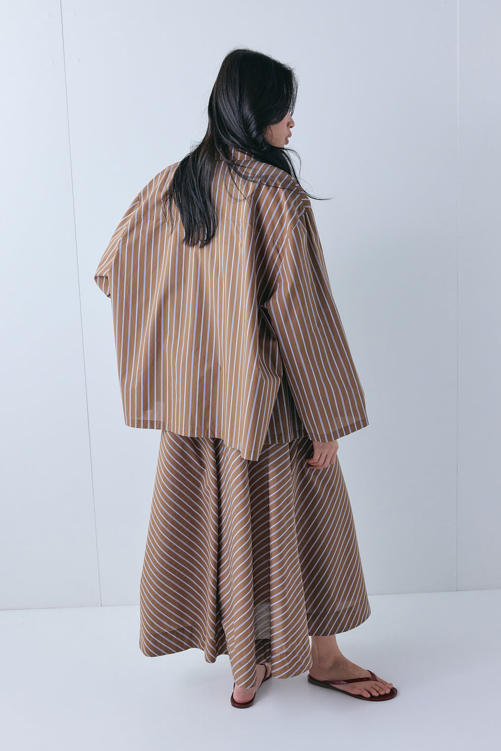 Vale Shirt Chocolate Stripe 