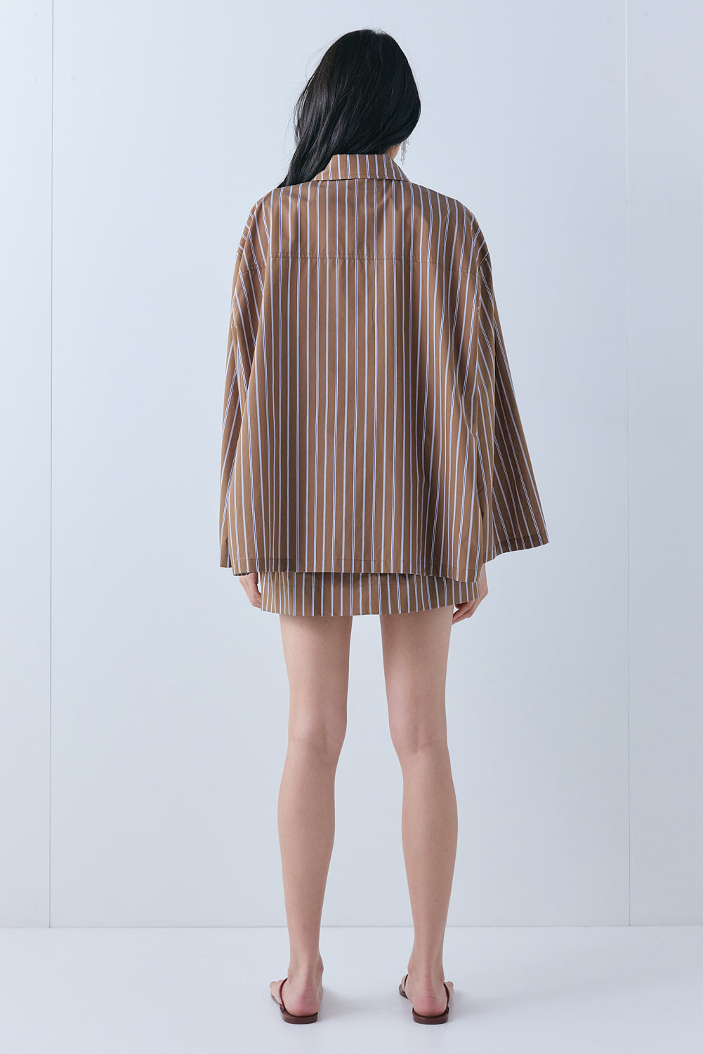 Vale Shirt Chocolate Stripe 