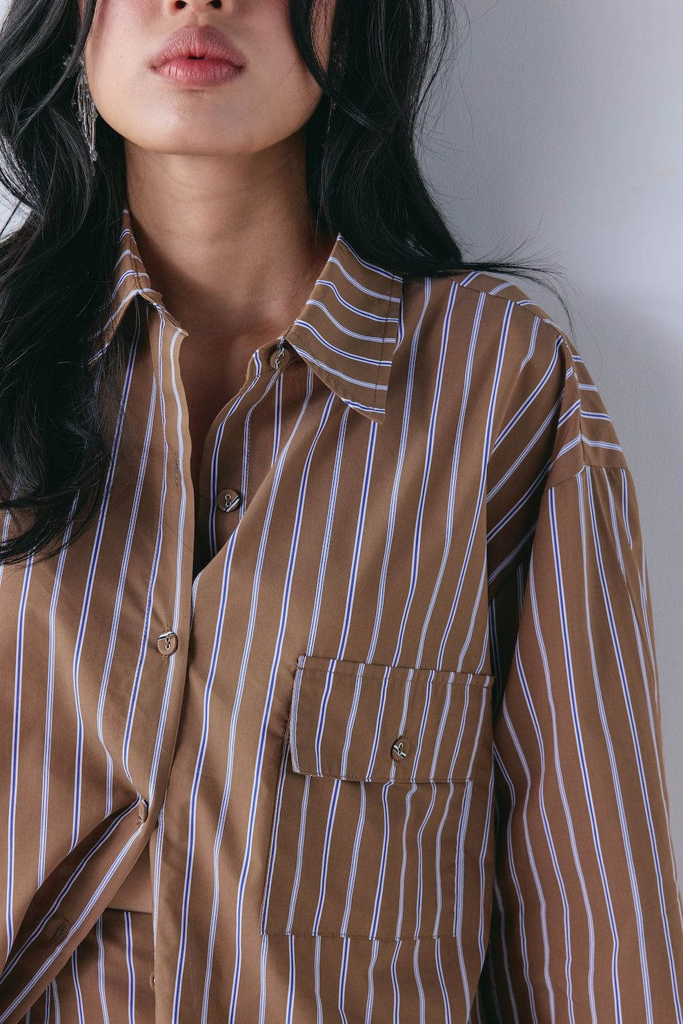 Vale Shirt Chocolate Stripe 