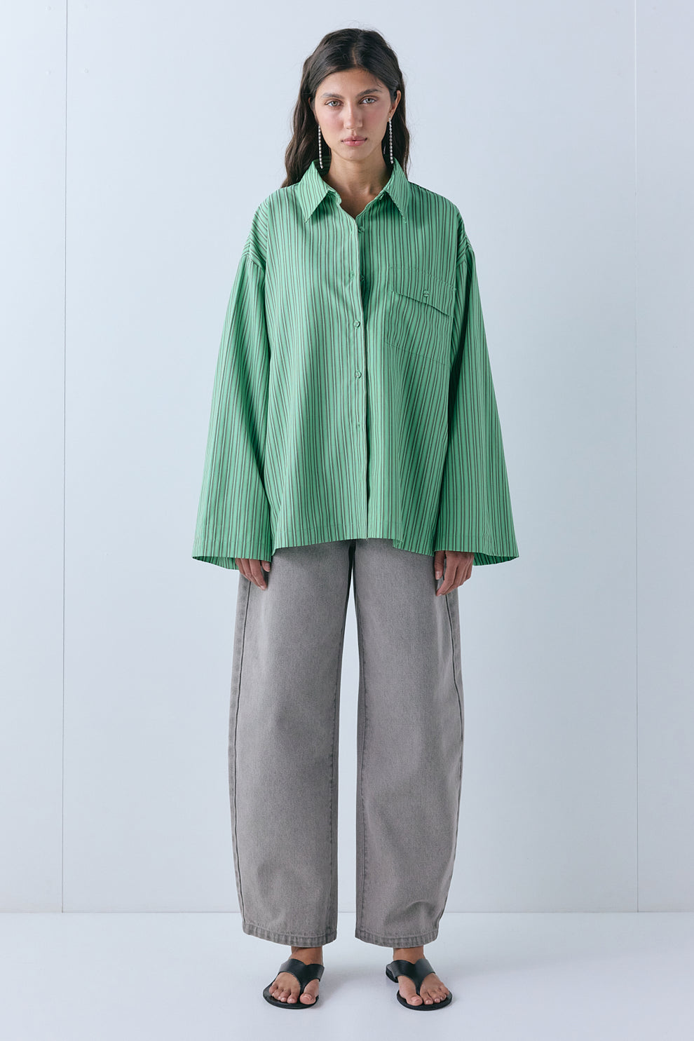 Vale Shirt Kelly Green Stripe