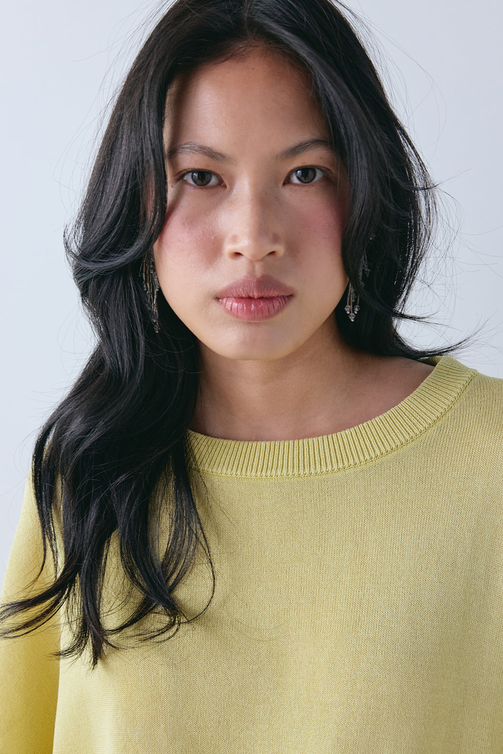 Willow Knit Tee Chartreuse 