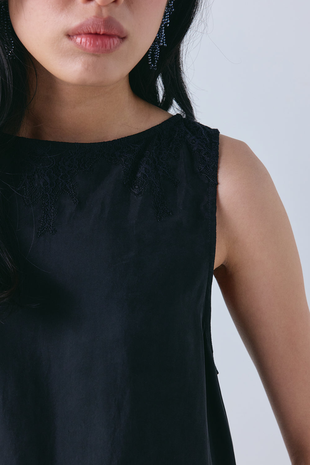 Sylvie Lace Top Black 