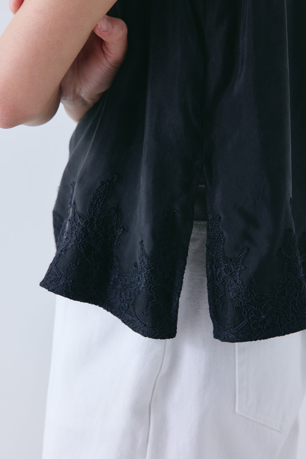 Sylvie Lace Top Black 