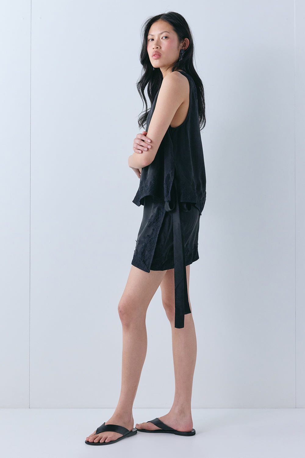 Nova Lace Mini Skirt Black