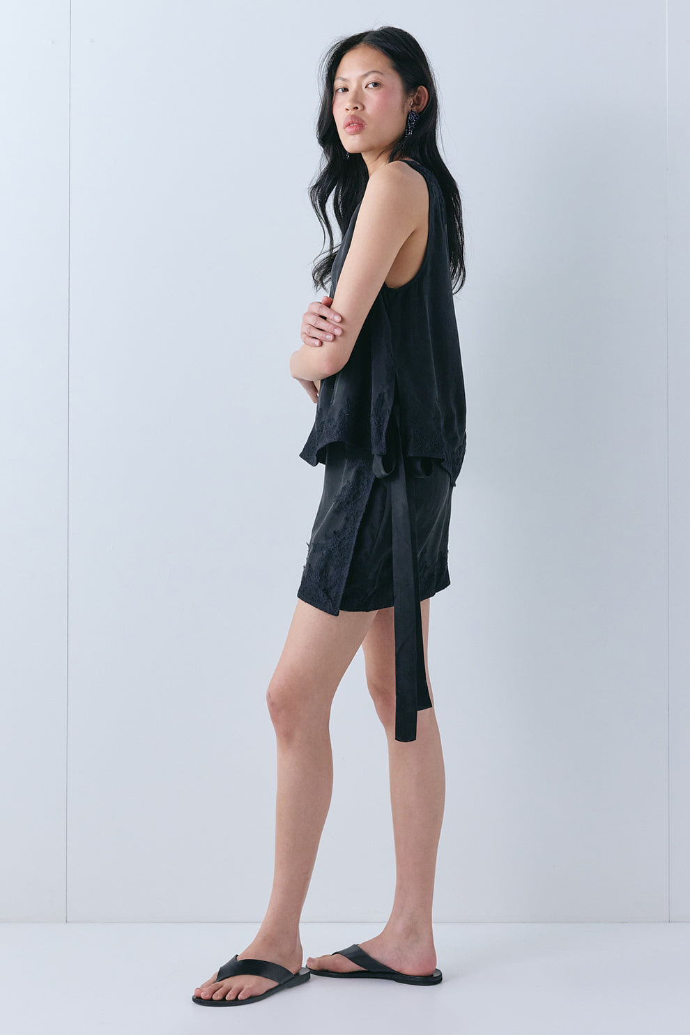 Nova Lace Mini Skirt Black