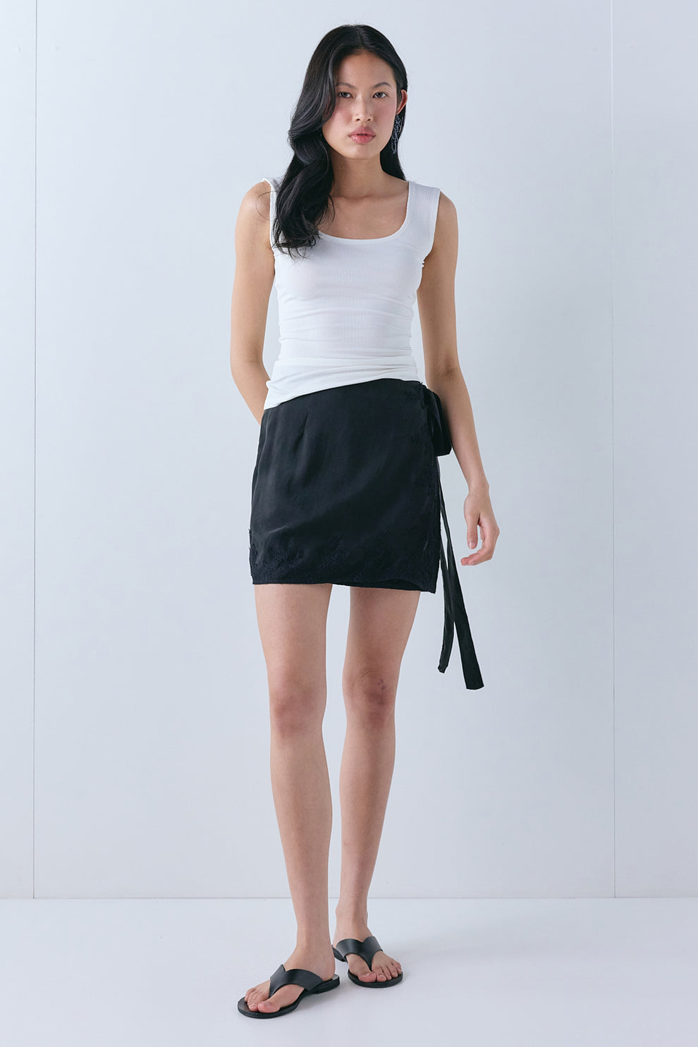 Nova Lace Mini Skirt Black - size:Ploy:AU 6 / US 2