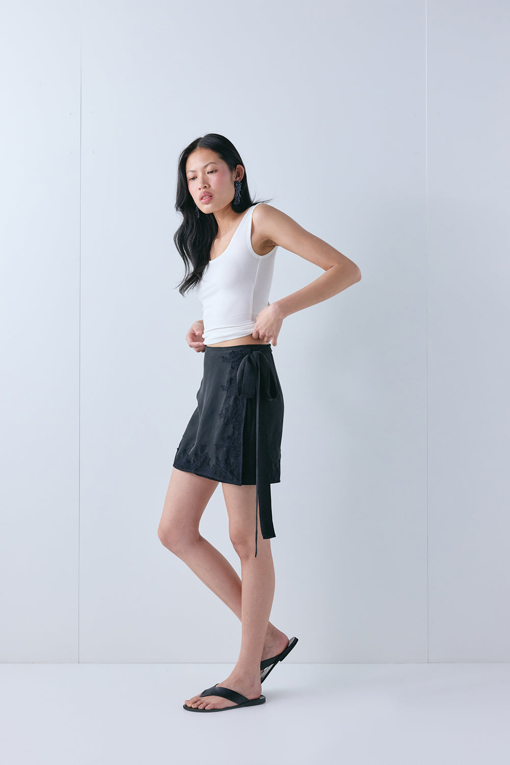 Nova Lace Mini Skirt Black