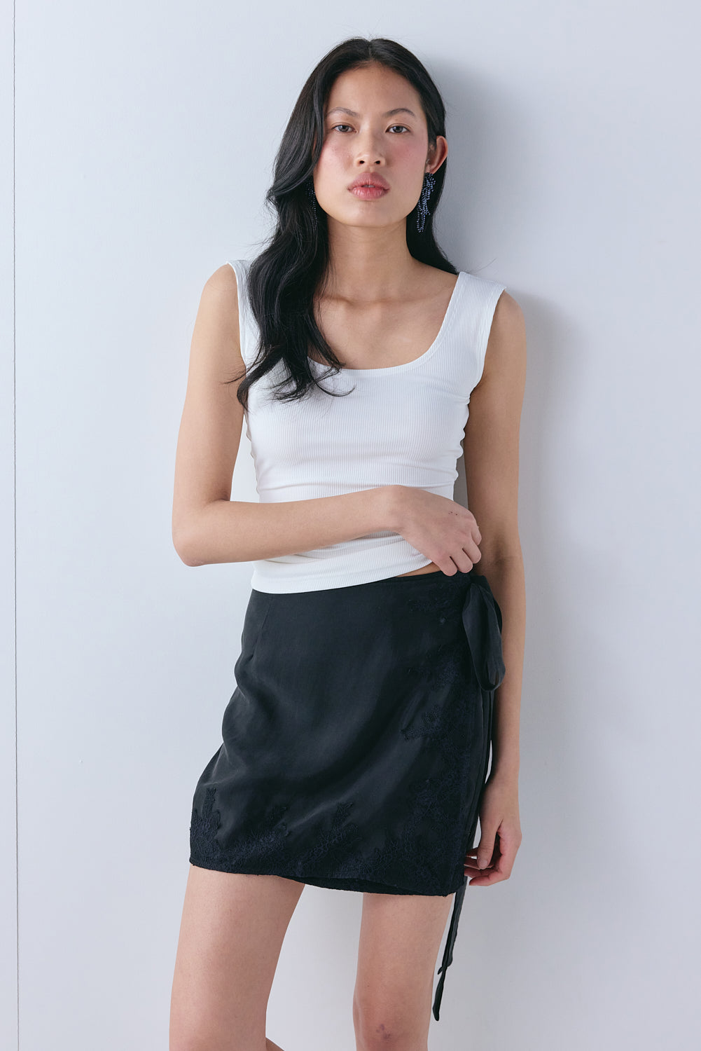 Nova Lace Mini Skirt Black