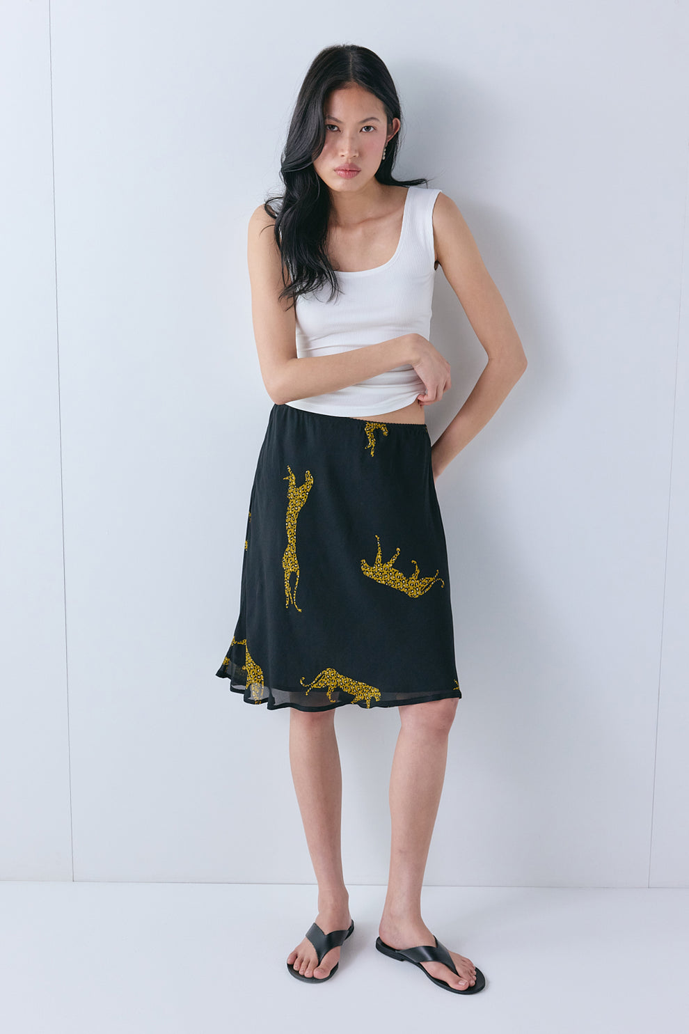 Marcia Midi Skirt Cheetah