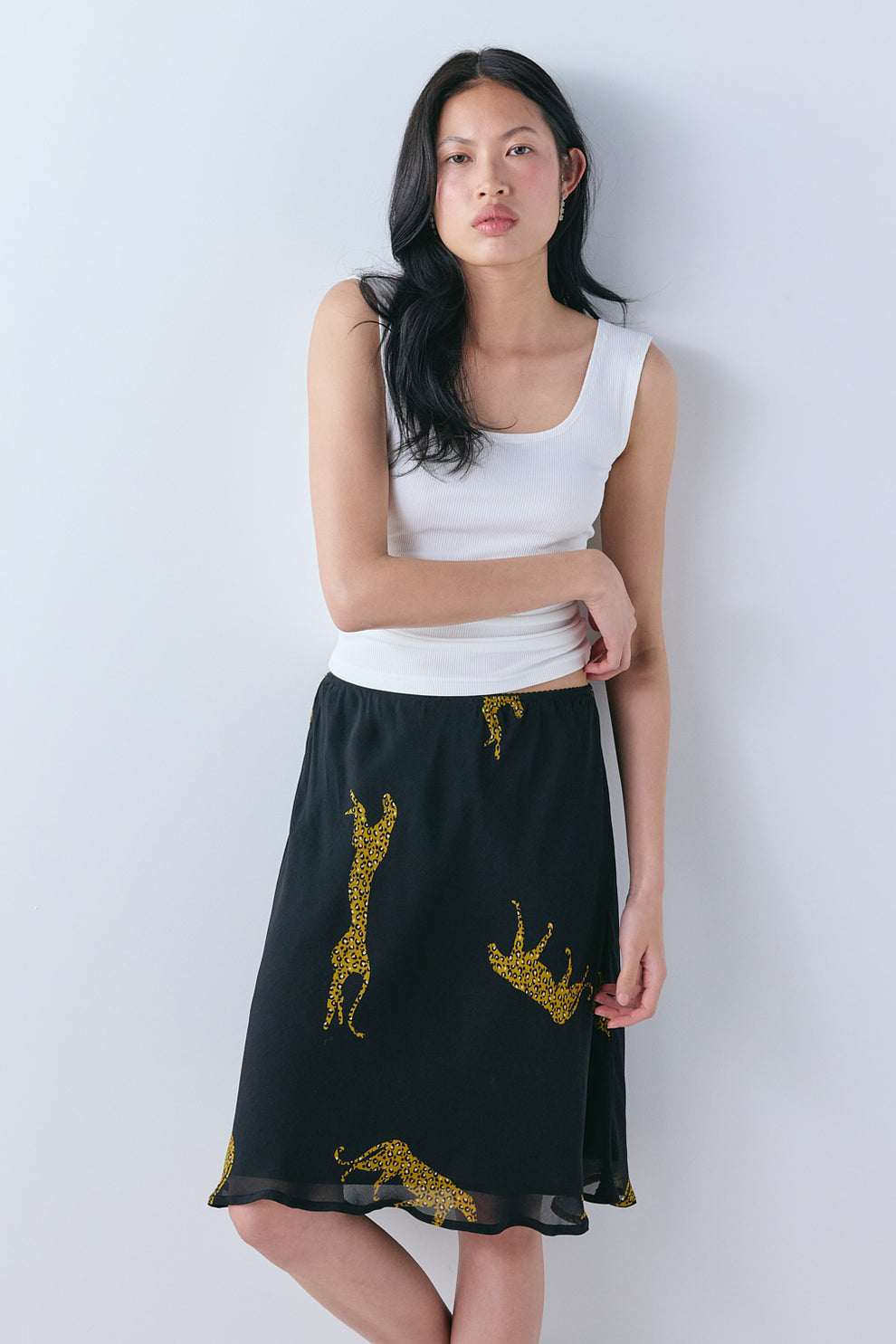 Marcia Midi Skirt Cheetah