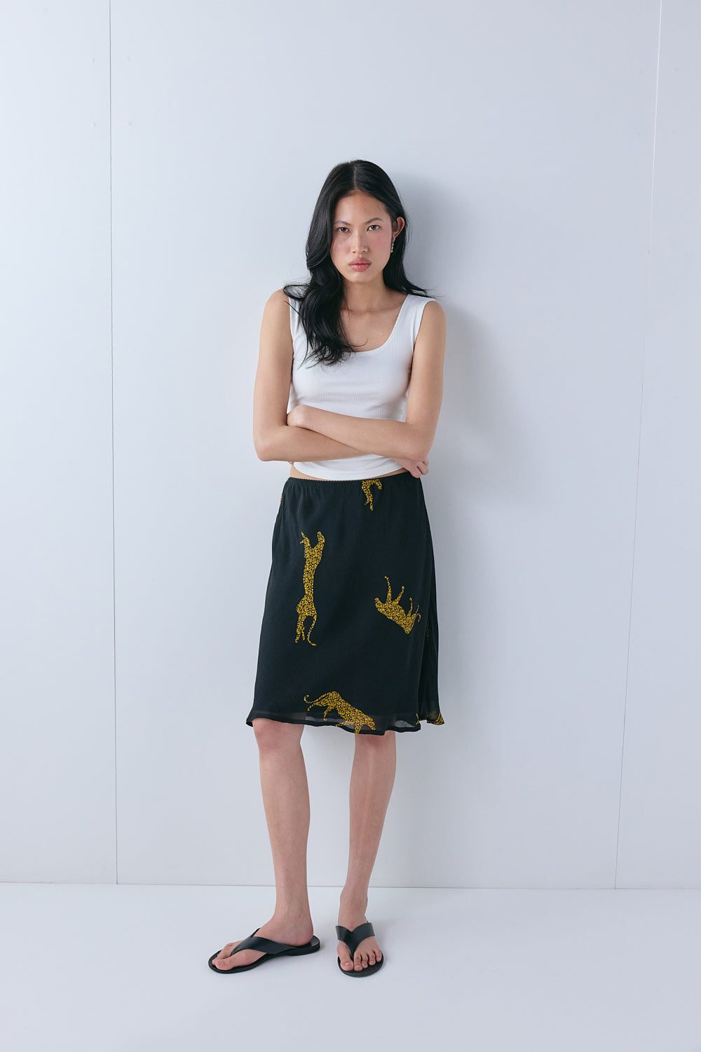Marcia Midi Skirt Cheetah