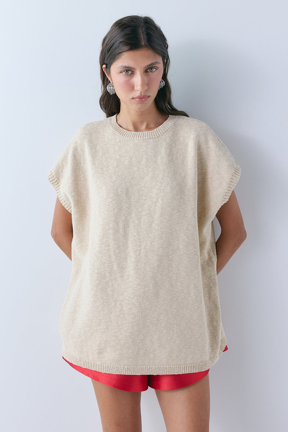 Palmer Knit Top Oat - size:Aida:AU 6 / US 2