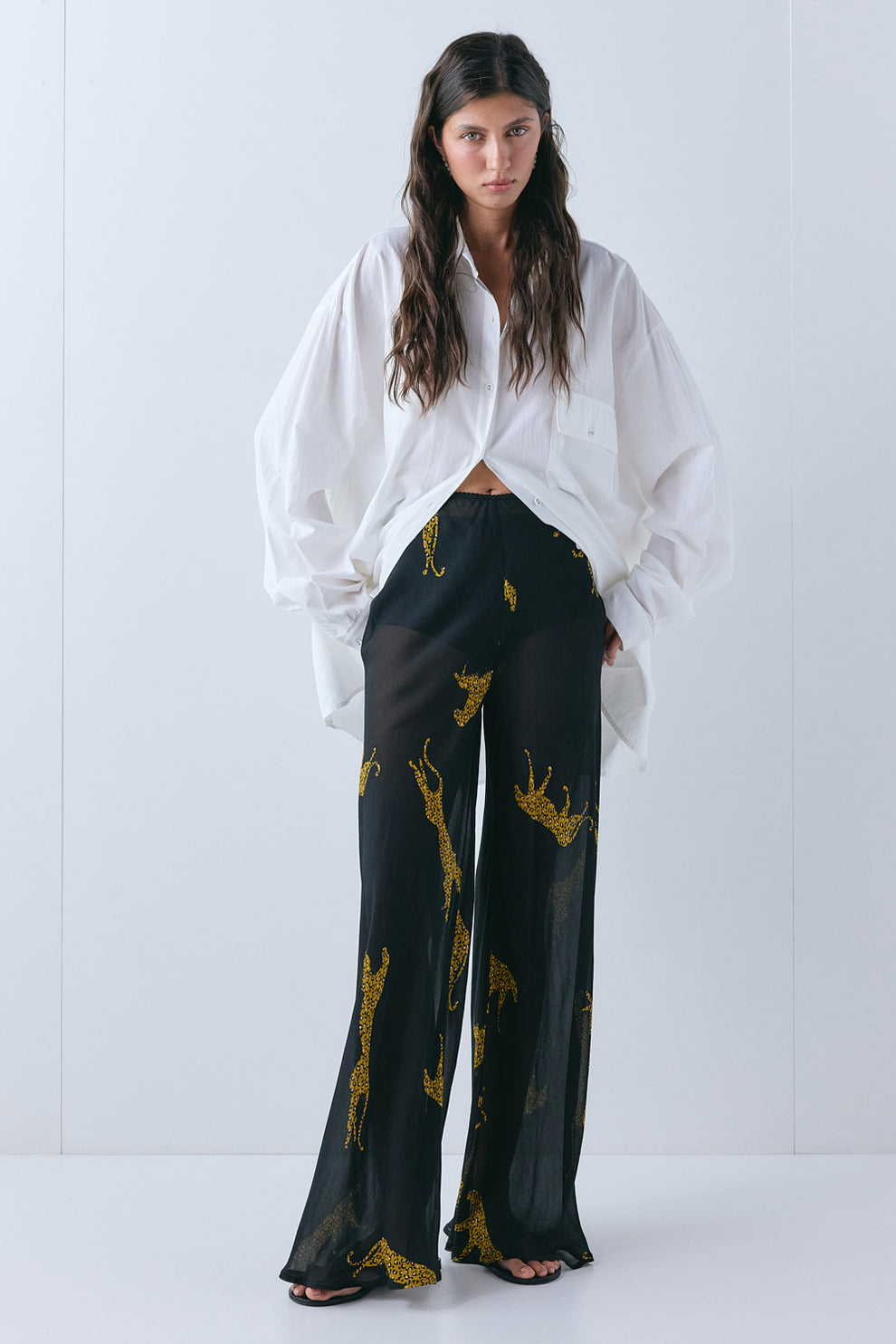 Jordan Sheer Pants Cheetah