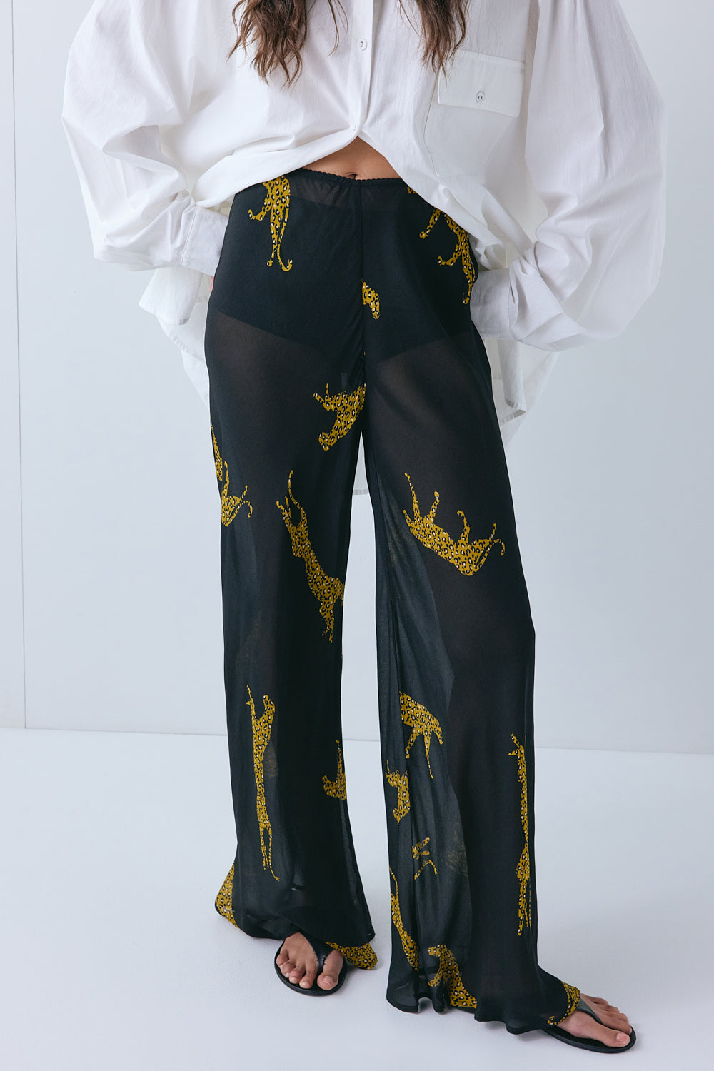 Jordan Sheer Pants Cheetah