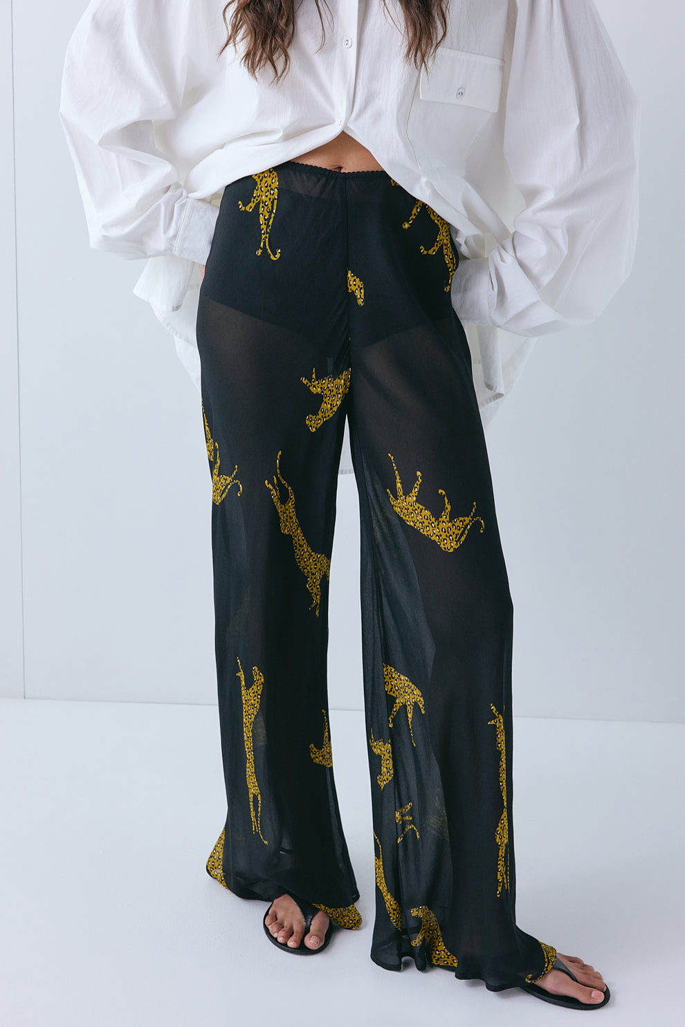 Jordan Sheer Pants Cheetah