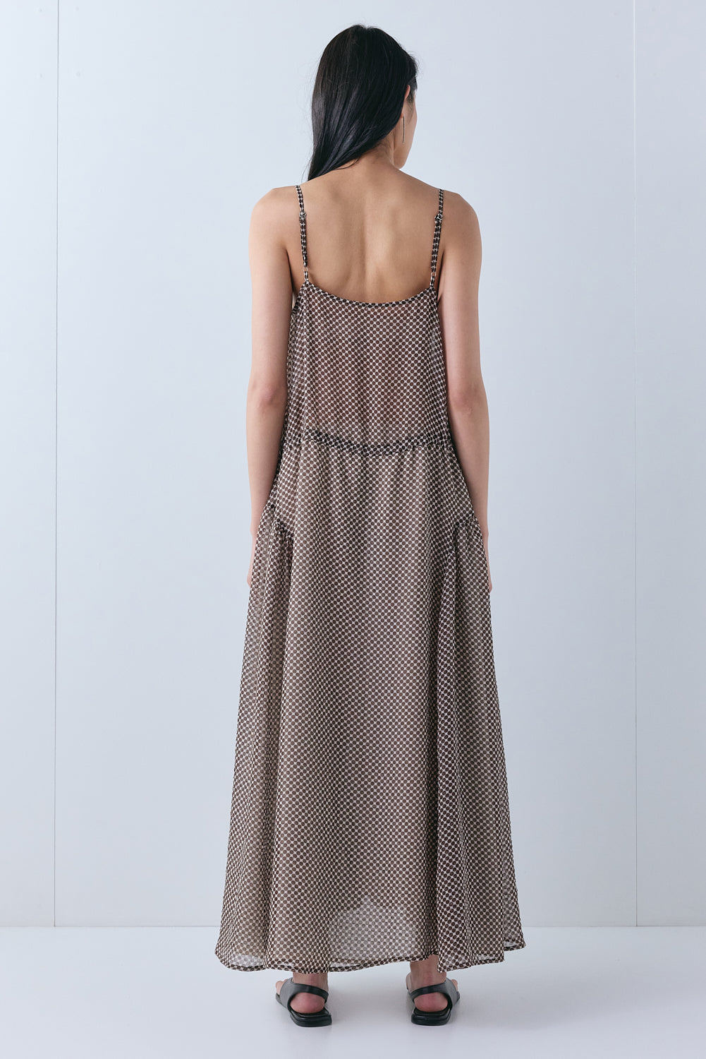 Jac Maxi Dress Chocolate Polka Dot