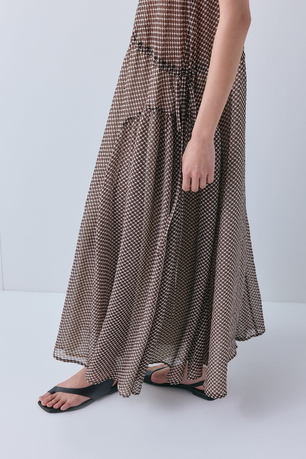 Jac Maxi Dress Chocolate Polka Dot