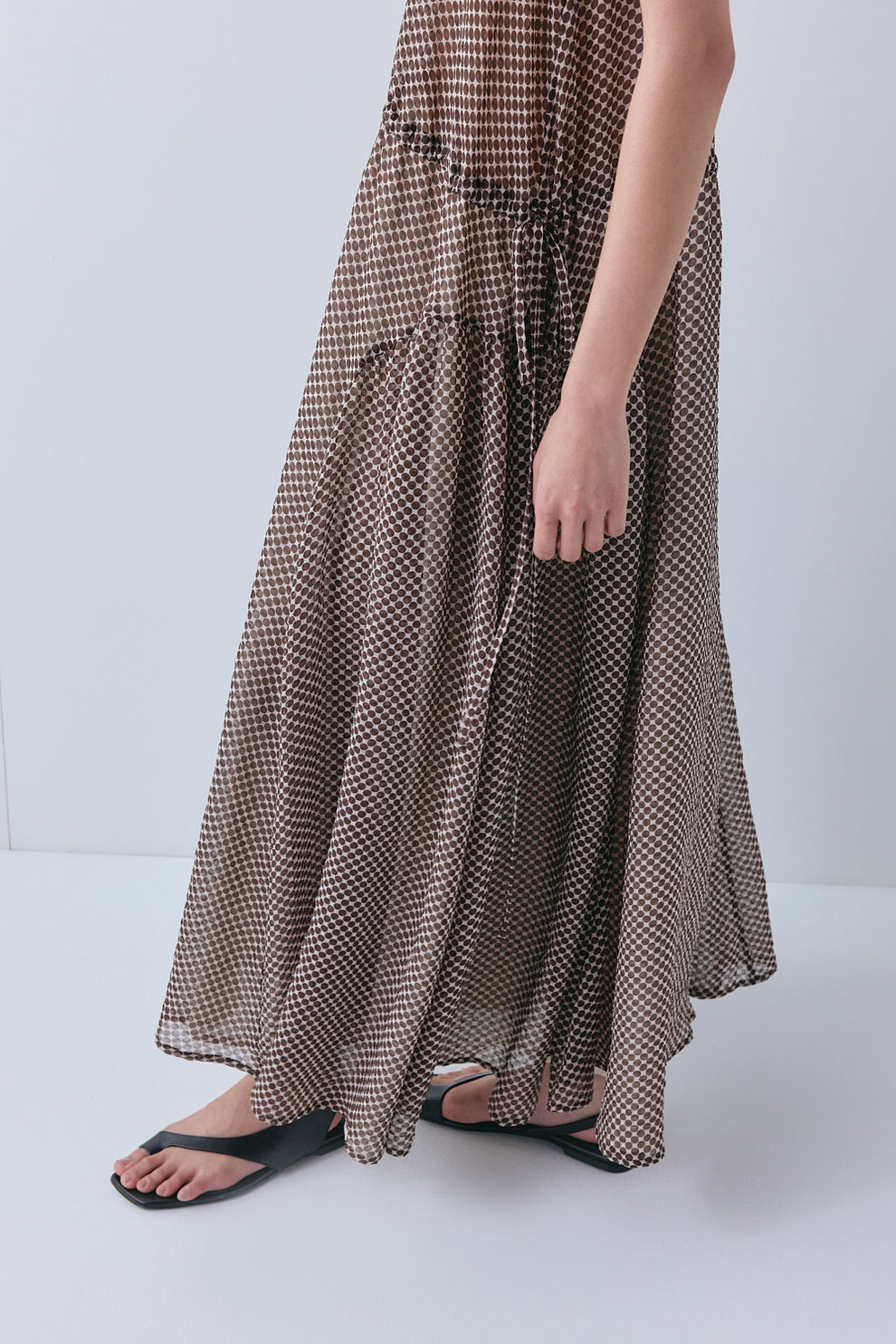 Jac Maxi Dress Chocolate Polka Dot