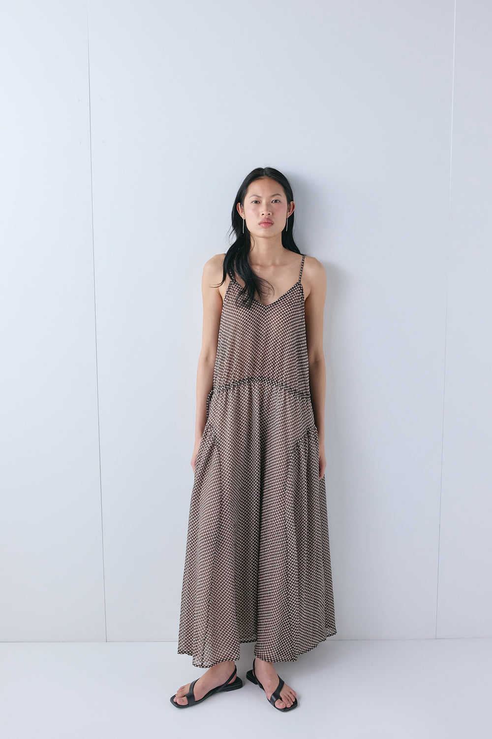 Jac Maxi Dress Chocolate Polka Dot