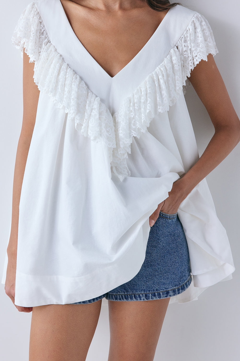 Juni Tunic Top White 