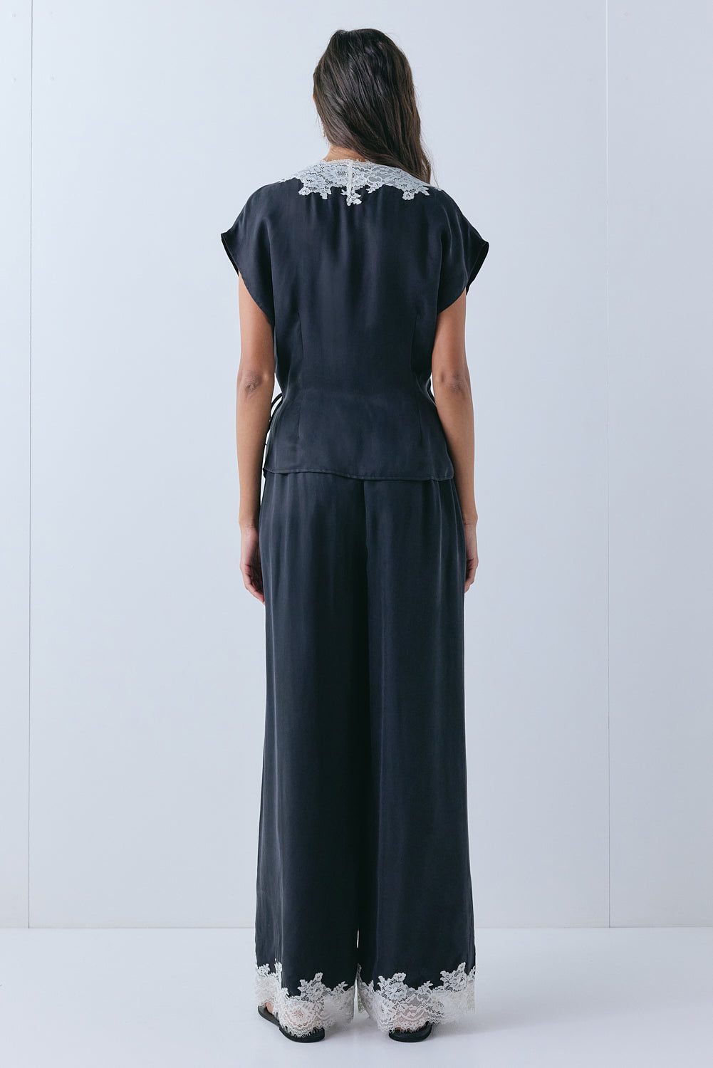 Rowie Lace Pants Black 