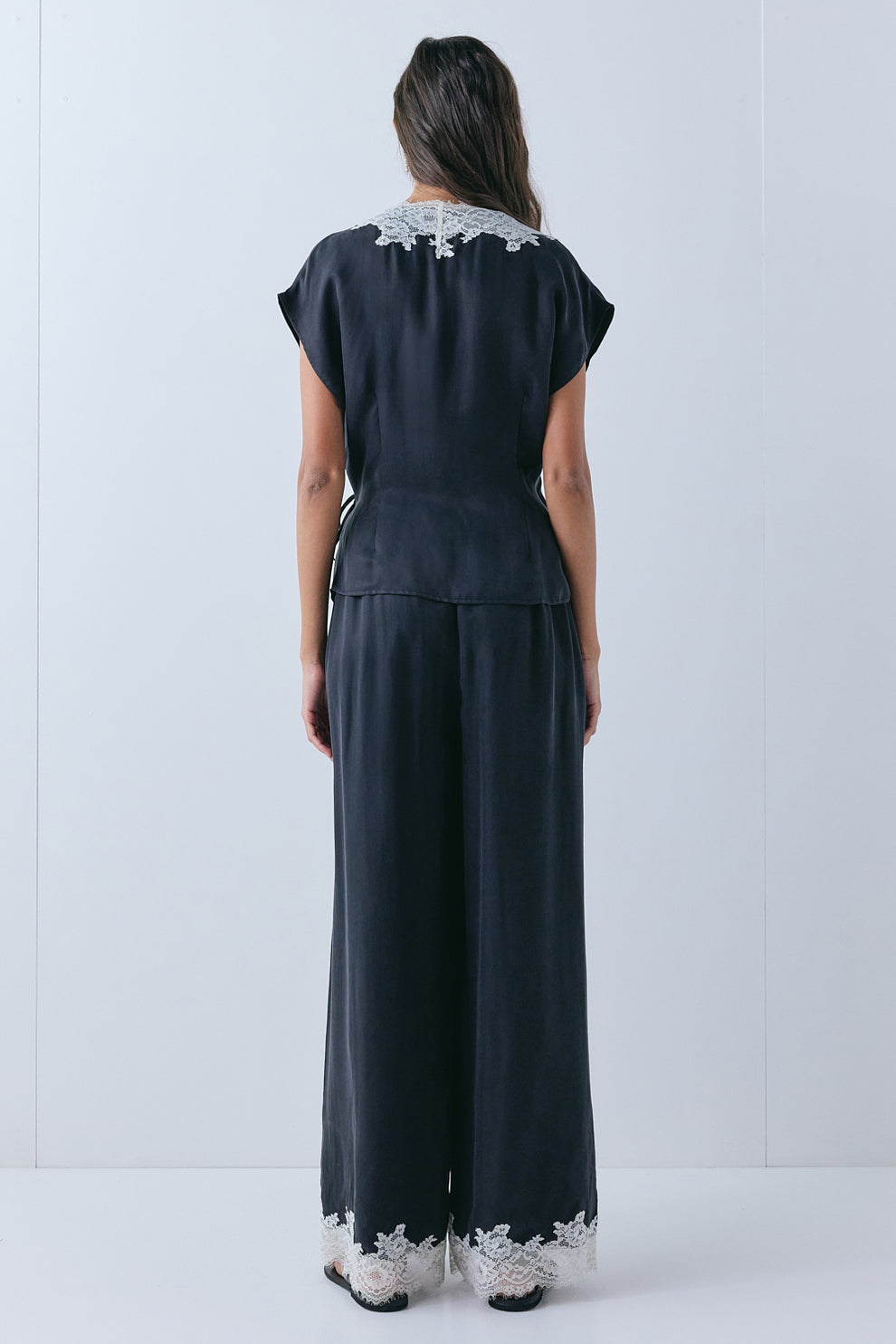 Rowie Lace Pants Black 