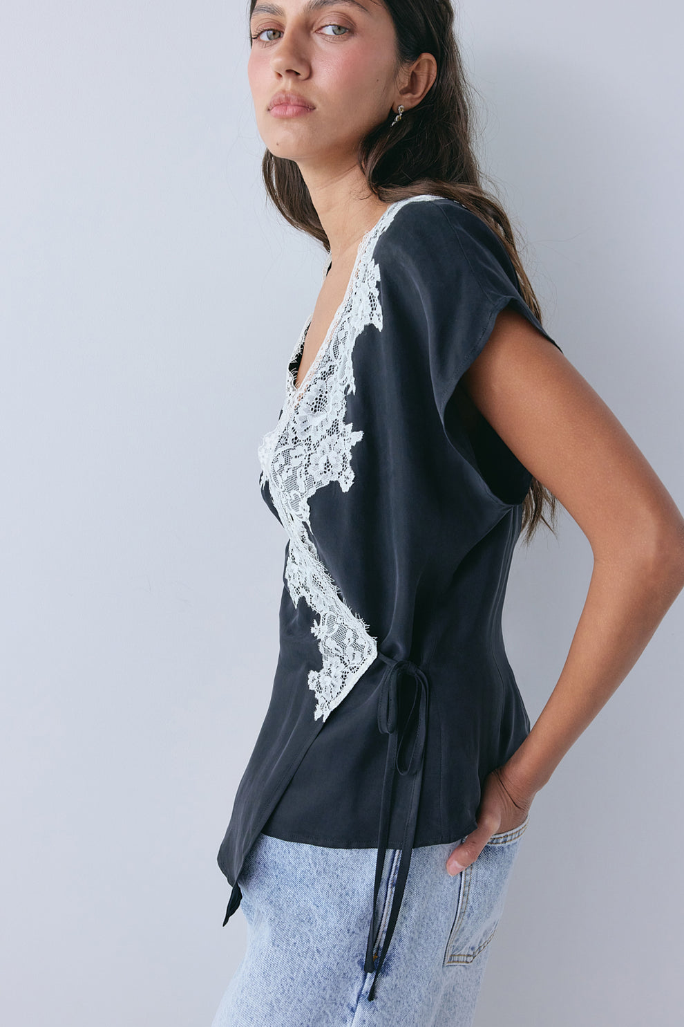Felicity Lace Top Black 