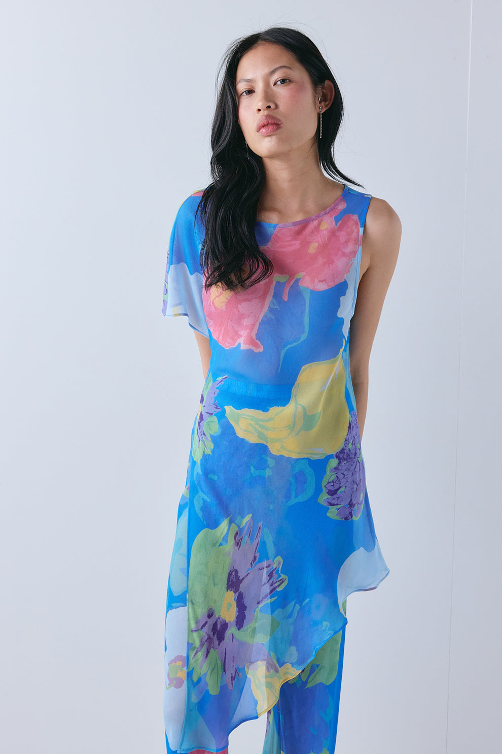 Mika Sheer Tunic Top Paloma