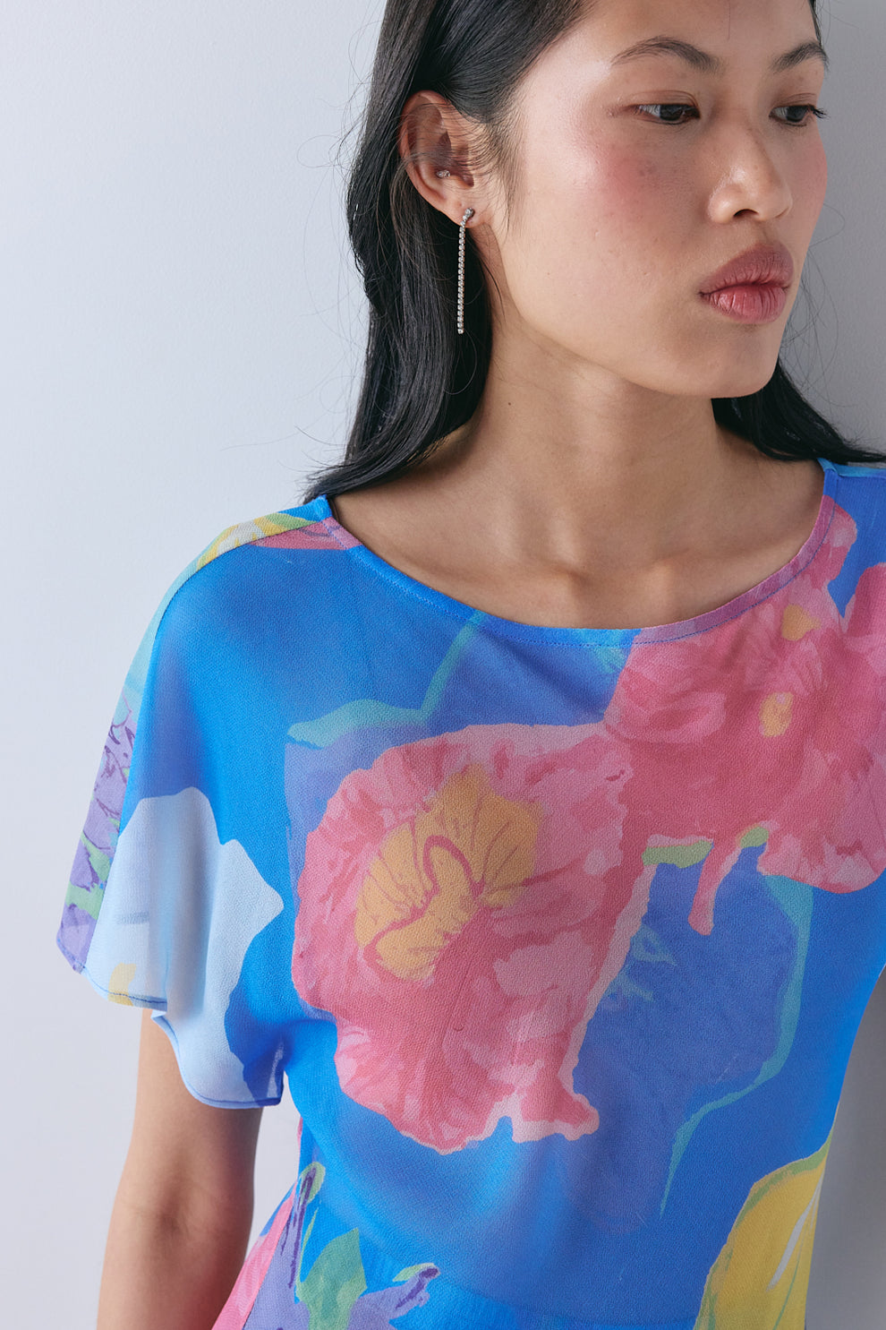 Mika Sheer Tunic Top Paloma