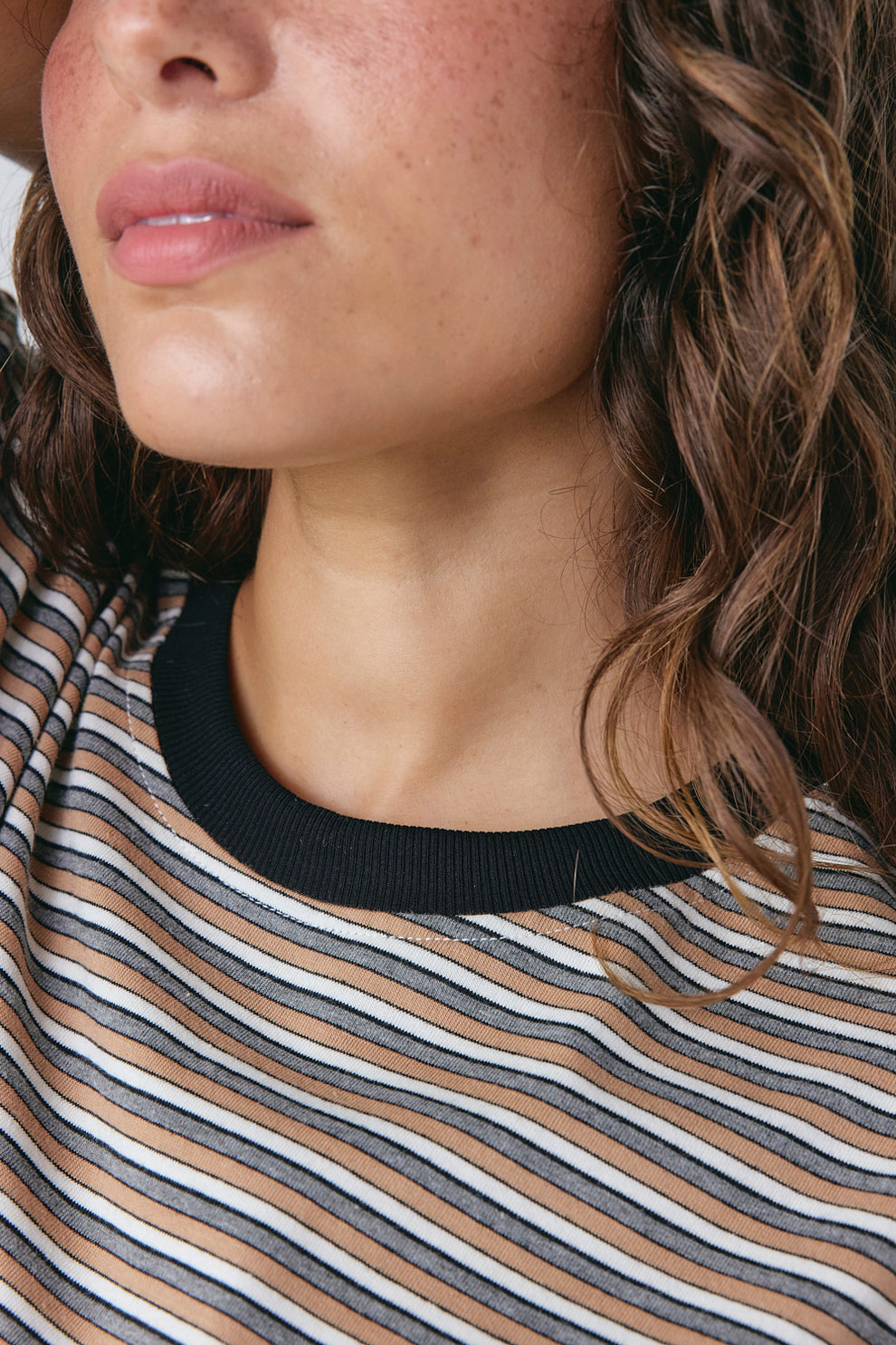 Willow Maxi Dress Tan Stripe